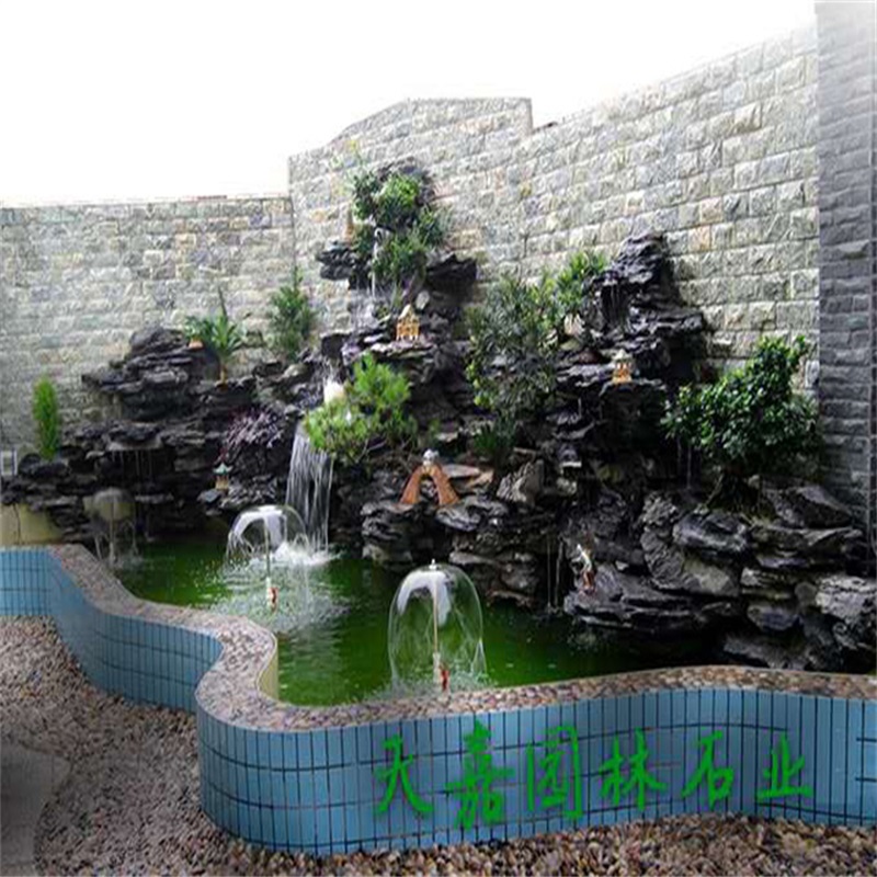 桑植小庭院水景设计